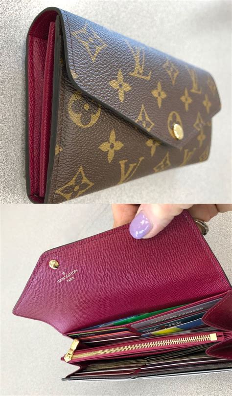 sarah wallet in monogram